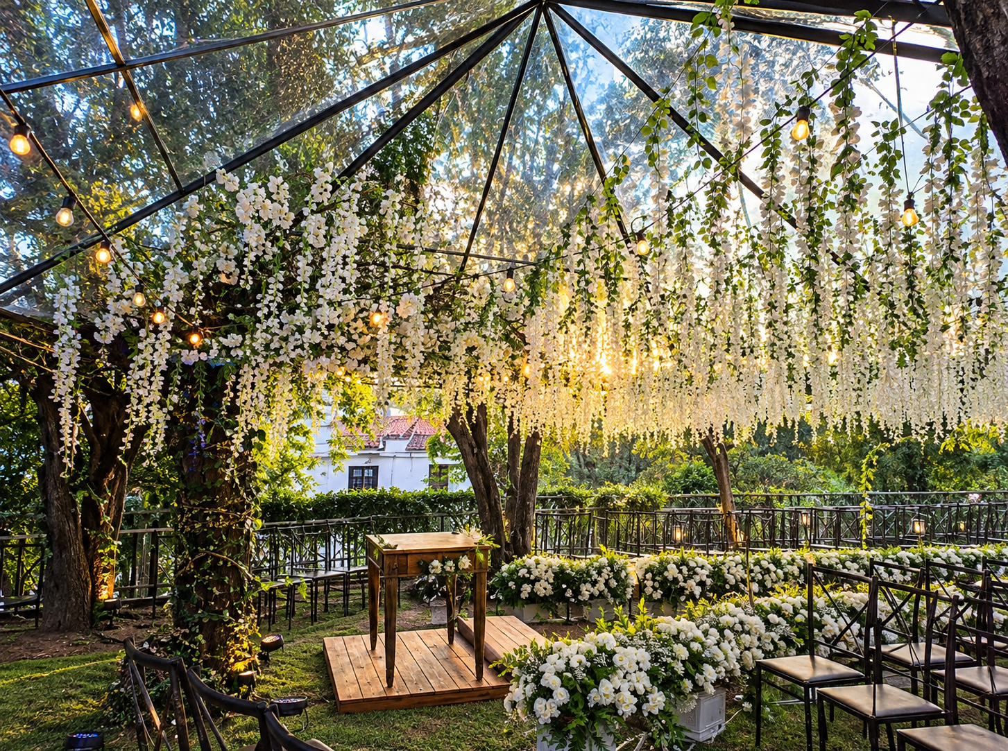 Detalhe de decoração de casamento